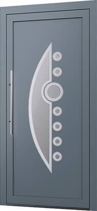 Wygląd zewnętrznych drzwi aluminiowych z panelem wsadowym Model E-3