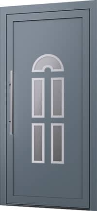 Wygląd aluminiowych drzwi zewnętrznych z panelem wsadowym Model E-21