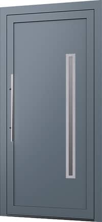 Wygląd aluminiowych drzwi zewnętrznych z panelem wsadowym Model E-29