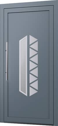 Wygląd drzwi zewnętrznych aluminiowych z panelem wsadowym Model E-38
