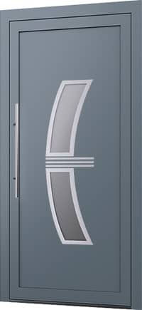 Wygląd drzwi zewnętrznych aluminiowych z panelem wsadowym Model E-47