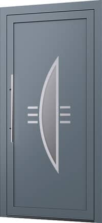 Wygląd drzwi zewnętrznych aluminiowych z panelem wsadowym Model E-48