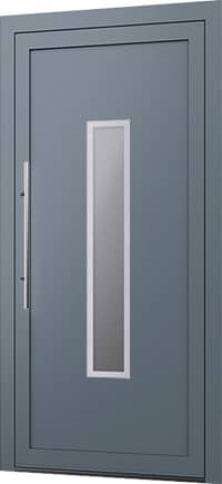 Wygląd drzwi aluminiowych z panelem wsadowym Model E-54