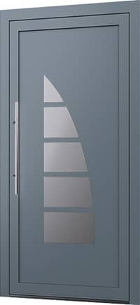 Wygląd drzwi aluminiowych z panelem wsadowym Model E-55