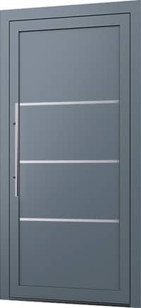 Wygląd drzwi aluminiowych z panelem wsadowym Model E-57