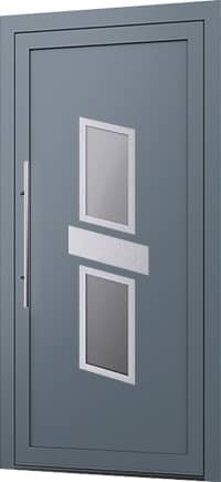 Wygląd drzwi alu z panelem wsadowym Model E-68