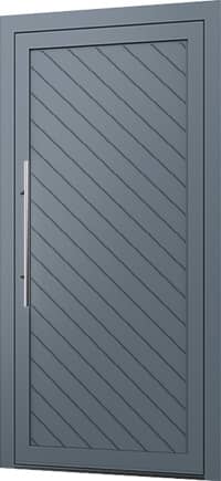Wygląd drzwi alu z panelem wsadowym Model E-74