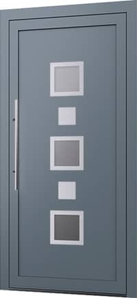 Wygląd drzwi z aluminium z panelem wsadowym Model E-95