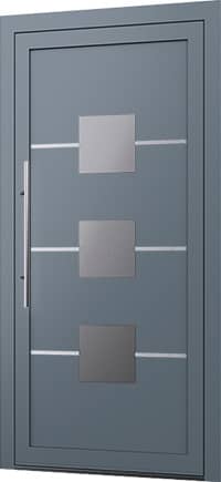 Wygląd drzwi z aluminium z panelem wsadowym Model E-96