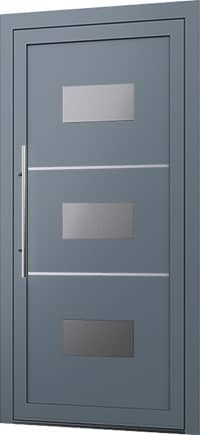 Wygląd drzwi z aluminium z panelem wsadowym Model E-99