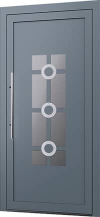 Wygląd drzwi z aluminium z panelem wsadowym Model EA102